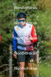 23.09.2023, Font-Romeu, France (FRA): Jules Lapierre (FRA) - Cross-Country training, Font-Romeu (FRA). www.nordicfocus.com. © Authamayou/NordicFocus. Every downloaded picture is fee-liable.