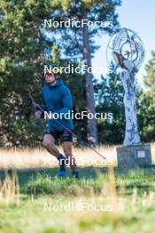 23.09.2023, Font-Romeu, France (FRA): Clément Parisse (FRA) - Cross-Country training, Font-Romeu (FRA). www.nordicfocus.com. © Authamayou/NordicFocus. Every downloaded picture is fee-liable.