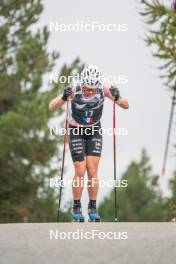 18.10.2023, Font-Romeu, France (FRA): Mélissa Gal (FRA) - Cross-Country training, Font-Romeu (FRA). www.nordicfocus.com. © Authamayou/NordicFocus. Every downloaded picture is fee-liable.