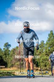 23.09.2023, Font-Romeu, France (FRA): Jules Chappaz (FRA) - Cross-Country training, Font-Romeu (FRA). www.nordicfocus.com. © Authamayou/NordicFocus. Every downloaded picture is fee-liable.