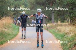 18.10.2023, Font-Romeu, France (FRA): Delphine Claudel (FRA) - Cross-Country training, Font-Romeu (FRA). www.nordicfocus.com. © Authamayou/NordicFocus. Every downloaded picture is fee-liable.