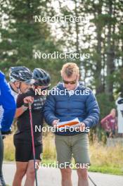 23.09.2023, Font-Romeu, France (FRA): Jules Lapierre (FRA) - Cross-Country training, Font-Romeu (FRA). www.nordicfocus.com. © Authamayou/NordicFocus. Every downloaded picture is fee-liable.