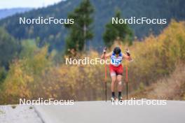 20.10.2023, Ramsau am Dachstein, Austria (AUT): Michael Foettinger (AUT) - Cross-Country summer training, Ramsau am Dachstein (AUT). www.nordicfocus.com. © Manzoni/NordicFocus. Every downloaded picture is fee-liable.