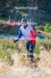 23.09.2023, Font-Romeu, France (FRA): Jules Chappaz (FRA) - Cross-Country training, Font-Romeu (FRA). www.nordicfocus.com. © Authamayou/NordicFocus. Every downloaded picture is fee-liable.