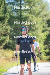 23.09.2023, Font-Romeu, France (FRA): Jules Lapierre (FRA) - Cross-Country training, Font-Romeu (FRA). www.nordicfocus.com. © Authamayou/NordicFocus. Every downloaded picture is fee-liable.