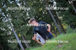 26.09.2023, Oberhof, Germany (GER): Antonin Savary (SUI) - Cross-Country training, Oberhof (GER). www.nordicfocus.com. © Reichert/NordicFocus. Every downloaded picture is fee-liable.