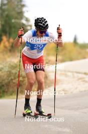 20.10.2023, Ramsau am Dachstein, Austria (AUT): Christian Steiner (AUT) - Cross-Country summer training, Ramsau am Dachstein (AUT). www.nordicfocus.com. © Manzoni/NordicFocus. Every downloaded picture is fee-liable.