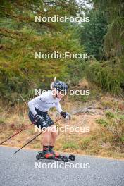 18.10.2023, Font-Romeu, France (FRA): Juliette Ducordeau (FRA) - Cross-Country training, Font-Romeu (FRA). www.nordicfocus.com. © Authamayou/NordicFocus. Every downloaded picture is fee-liable.