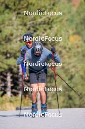 23.09.2023, Font-Romeu, France (FRA): Jules Chappaz (FRA) - Cross-Country training, Font-Romeu (FRA). www.nordicfocus.com. © Authamayou/NordicFocus. Every downloaded picture is fee-liable.