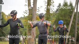 29.09.2023, Oberhof, Germany (GER): Roman Schaad (SUI), Cla-Ursin Nufer (SUI), (l-r) - Cross-Country training, Oberhof (GER). www.nordicfocus.com. © Reichert/NordicFocus. Every downloaded picture is fee-liable.