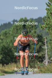 17.09.2023, Font-Romeu, France (FRA): Clément Parisse (FRA) - Cross-Country training, Font-Romeu (FRA). www.nordicfocus.com. © Authamayou/NordicFocus. Every downloaded picture is fee-liable.