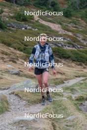 14.10.2023, Font-Romeu, France (FRA): Delphine Claudel (FRA) - Cross-Country training, Font-Romeu (FRA). www.nordicfocus.com. © Authamayou/NordicFocus. Every downloaded picture is fee-liable.