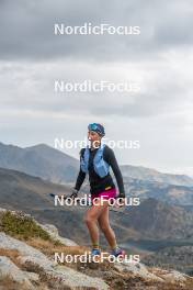 14.10.2023, Font-Romeu, France (FRA): Eve Ondine Duchaufour (FRA) - Cross-Country training, Font-Romeu (FRA). www.nordicfocus.com. © Authamayou/NordicFocus. Every downloaded picture is fee-liable.