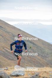 14.10.2023, Font-Romeu, France (FRA): Liv Coupat (FRA) - Cross-Country training, Font-Romeu (FRA). www.nordicfocus.com. © Authamayou/NordicFocus. Every downloaded picture is fee-liable.