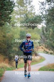 18.10.2023, Font-Romeu, France (FRA): Mélissa Gal (FRA) - Cross-Country training, Font-Romeu (FRA). www.nordicfocus.com. © Authamayou/NordicFocus. Every downloaded picture is fee-liable.