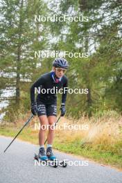 18.10.2023, Font-Romeu, France (FRA): Clémence Didierlaurent (FRA) - Cross-Country training, Font-Romeu (FRA). www.nordicfocus.com. © Authamayou/NordicFocus. Every downloaded picture is fee-liable.