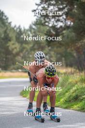 17.09.2023, Font-Romeu, France (FRA): Théo Schely (FRA) - Cross-Country training, Font-Romeu (FRA). www.nordicfocus.com. © Authamayou/NordicFocus. Every downloaded picture is fee-liable.