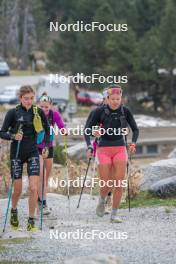 14.10.2023, Font-Romeu, France (FRA): Maelle Veyre (FRA), Julie Pierrel (FRA), (l-r) - Cross-Country training, Font-Romeu (FRA). www.nordicfocus.com. © Authamayou/NordicFocus. Every downloaded picture is fee-liable.