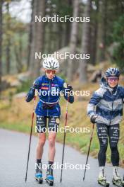 18.10.2023, Font-Romeu, France (FRA): Delphine Claudel (FRA) - Cross-Country training, Font-Romeu (FRA). www.nordicfocus.com. © Authamayou/NordicFocus. Every downloaded picture is fee-liable.