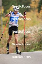 20.10.2023, Ramsau am Dachstein, Austria (AUT): Kilian Kehrer (AUT) - Cross-Country summer training, Ramsau am Dachstein (AUT). www.nordicfocus.com. © Manzoni/NordicFocus. Every downloaded picture is fee-liable.