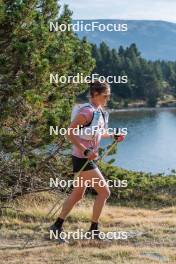 14.10.2023, Font-Romeu, France (FRA): Delphine Claudel (FRA) - Cross-Country training, Font-Romeu (FRA). www.nordicfocus.com. © Authamayou/NordicFocus. Every downloaded picture is fee-liable.