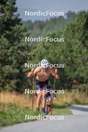 17.09.2023, Font-Romeu, France (FRA): Théo Schely (FRA) - Cross-Country training, Font-Romeu (FRA). www.nordicfocus.com. © Authamayou/NordicFocus. Every downloaded picture is fee-liable.