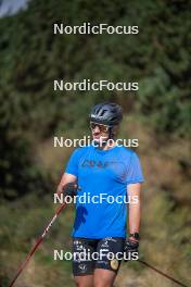 16.09.2023, Font-Romeu, France (FRA): Jules Chappaz (FRA) - Cross-Country training, Font-Romeu (FRA). www.nordicfocus.com. © Authamayou/NordicFocus. Every downloaded picture is fee-liable.