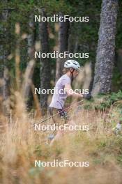 18.10.2023, Font-Romeu, France (FRA): Delphine Claudel (FRA) - Cross-Country training, Font-Romeu (FRA). www.nordicfocus.com. © Authamayou/NordicFocus. Every downloaded picture is fee-liable.