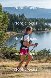 14.10.2023, Font-Romeu, France (FRA): Léna Quintin (FRA) - Cross-Country training, Font-Romeu (FRA). www.nordicfocus.com. © Authamayou/NordicFocus. Every downloaded picture is fee-liable.