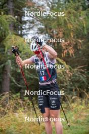 18.10.2023, Font-Romeu, France (FRA): Mélissa Gal (FRA) - Cross-Country training, Font-Romeu (FRA). www.nordicfocus.com. © Authamayou/NordicFocus. Every downloaded picture is fee-liable.