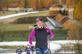 01.11.2023, Bessans, France (FRA): Flora Dolci (FRA) - Cross-Country training, Bessans (FRA). www.nordicfocus.com. © Authamayou/NordicFocus. Every downloaded picture is fee-liable.