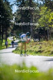 23.09.2023, Font-Romeu, France (FRA): Jules Lapierre (FRA) - Cross-Country training, Font-Romeu (FRA). www.nordicfocus.com. © Authamayou/NordicFocus. Every downloaded picture is fee-liable.