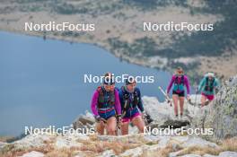 14.10.2023, Font-Romeu, France (FRA): Flora Dolci (FRA), Juliette Ducordeau (FRA), (l-r) - Cross-Country training, Font-Romeu (FRA). www.nordicfocus.com. © Authamayou/NordicFocus. Every downloaded picture is fee-liable.