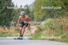 17.09.2023, Font-Romeu, France (FRA): Théo Schely (FRA) - Cross-Country training, Font-Romeu (FRA). www.nordicfocus.com. © Authamayou/NordicFocus. Every downloaded picture is fee-liable.