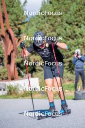 23.09.2023, Font-Romeu, France (FRA): Jules Chappaz (FRA) - Cross-Country training, Font-Romeu (FRA). www.nordicfocus.com. © Authamayou/NordicFocus. Every downloaded picture is fee-liable.