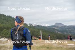 14.10.2023, Font-Romeu, France (FRA): Juliette Ducordeau (FRA) - Cross-Country training, Font-Romeu (FRA). www.nordicfocus.com. © Authamayou/NordicFocus. Every downloaded picture is fee-liable.