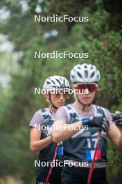 18.10.2023, Font-Romeu, France (FRA): Delphine Claudel (FRA) - Cross-Country training, Font-Romeu (FRA). www.nordicfocus.com. © Authamayou/NordicFocus. Every downloaded picture is fee-liable.