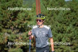 23.09.2023, Font-Romeu, France (FRA): Clément Parisse (FRA) - Cross-Country training, Font-Romeu (FRA). www.nordicfocus.com. © Authamayou/NordicFocus. Every downloaded picture is fee-liable.