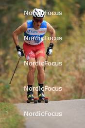 20.10.2023, Ramsau am Dachstein, Austria (AUT): Lukas Mrkonjic (AUT) - Cross-Country summer training, Ramsau am Dachstein (AUT). www.nordicfocus.com. © Manzoni/NordicFocus. Every downloaded picture is fee-liable.