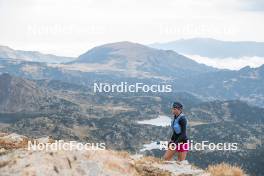 14.10.2023, Font-Romeu, France (FRA): Eve Ondine Duchaufour (FRA) - Cross-Country training, Font-Romeu (FRA). www.nordicfocus.com. © Authamayou/NordicFocus. Every downloaded picture is fee-liable.