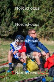 23.09.2023, Font-Romeu, France (FRA): Jules Lapierre (FRA) - Cross-Country training, Font-Romeu (FRA). www.nordicfocus.com. © Authamayou/NordicFocus. Every downloaded picture is fee-liable.