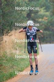 18.10.2023, Font-Romeu, France (FRA): Delphine Claudel (FRA) - Cross-Country training, Font-Romeu (FRA). www.nordicfocus.com. © Authamayou/NordicFocus. Every downloaded picture is fee-liable.