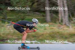 17.09.2023, Font-Romeu, France (FRA): Théo Schely (FRA) - Cross-Country training, Font-Romeu (FRA). www.nordicfocus.com. © Authamayou/NordicFocus. Every downloaded picture is fee-liable.