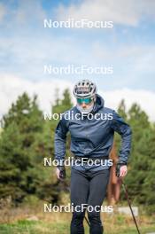 23.09.2023, Font-Romeu, France (FRA): Lucas Chanavat (FRA) - Cross-Country training, Font-Romeu (FRA). www.nordicfocus.com. © Authamayou/NordicFocus. Every downloaded picture is fee-liable.