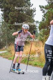 18.10.2023, Font-Romeu, France (FRA): Delphine Claudel (FRA) - Cross-Country training, Font-Romeu (FRA). www.nordicfocus.com. © Authamayou/NordicFocus. Every downloaded picture is fee-liable.