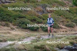 14.10.2023, Font-Romeu, France (FRA): Delphine Claudel (FRA) - Cross-Country training, Font-Romeu (FRA). www.nordicfocus.com. © Authamayou/NordicFocus. Every downloaded picture is fee-liable.