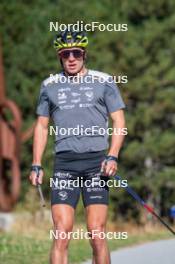 23.09.2023, Font-Romeu, France (FRA): Clément Parisse (FRA) - Cross-Country training, Font-Romeu (FRA). www.nordicfocus.com. © Authamayou/NordicFocus. Every downloaded picture is fee-liable.