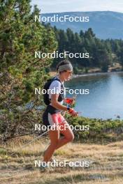 14.10.2023, Font-Romeu, France (FRA): Julie Pierrel (FRA) - Cross-Country training, Font-Romeu (FRA). www.nordicfocus.com. © Authamayou/NordicFocus. Every downloaded picture is fee-liable.