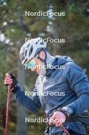 23.09.2023, Font-Romeu, France (FRA): Lucas Chanavat (FRA) - Cross-Country training, Font-Romeu (FRA). www.nordicfocus.com. © Authamayou/NordicFocus. Every downloaded picture is fee-liable.