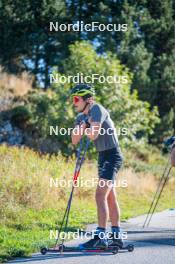 23.09.2023, Font-Romeu, France (FRA): Clément Parisse (FRA) - Cross-Country training, Font-Romeu (FRA). www.nordicfocus.com. © Authamayou/NordicFocus. Every downloaded picture is fee-liable.